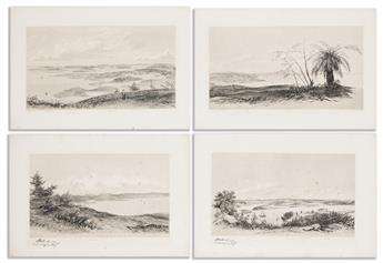(BERMUDA.) Edmund Gilling Hallewell. [Sketches of the Bermudas].